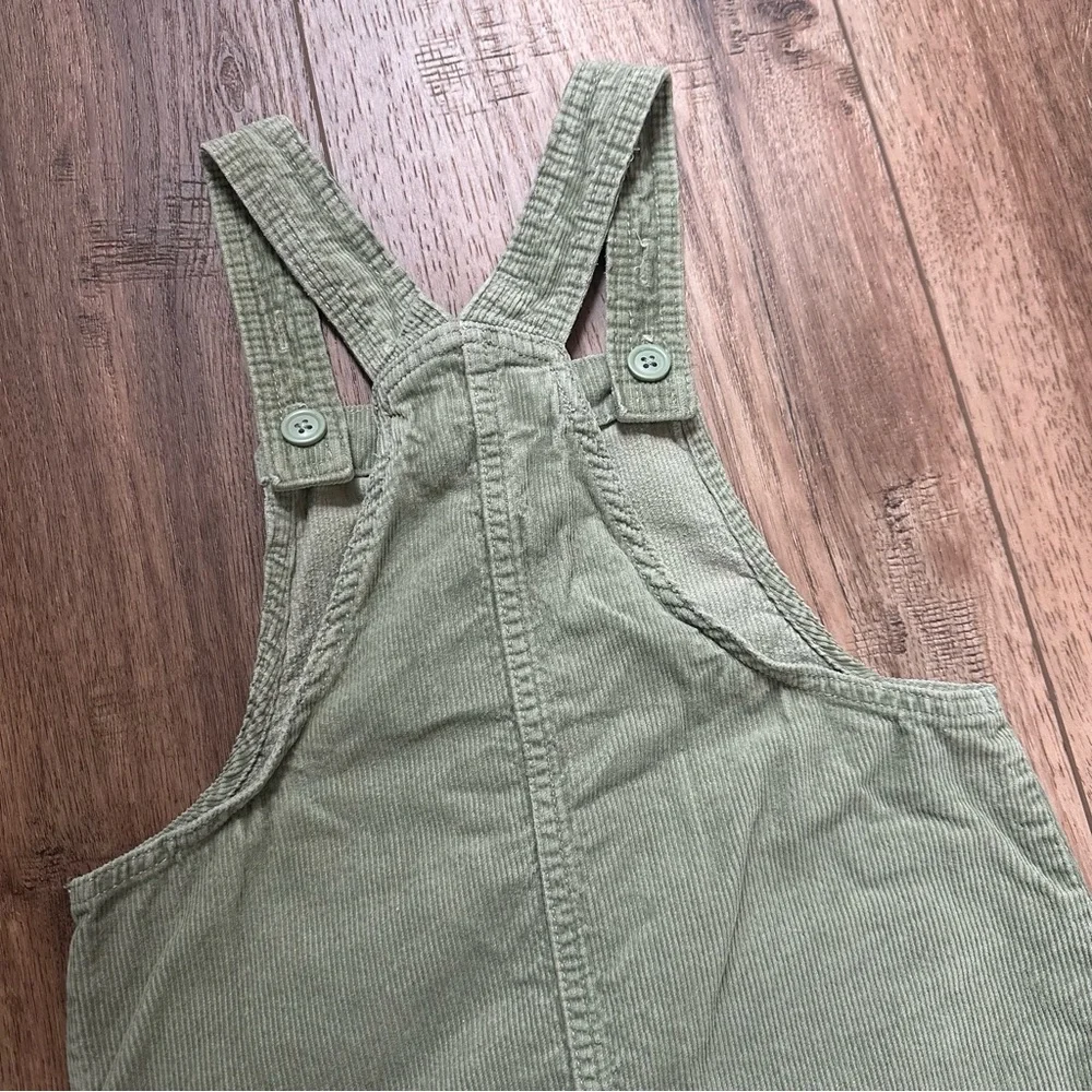 The Children’s Place Overall‎ Dress, Green Corduroy, Spring, Size 10